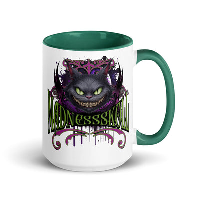 Mad White Ceramic Mug with Color Inside