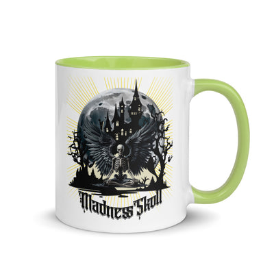 Mad White Ceramic Mug with Color Inside