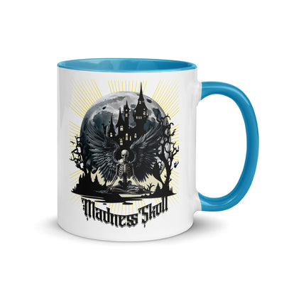Mad White Ceramic Mug with Color Inside