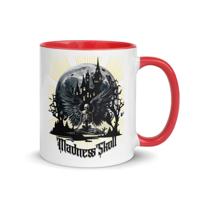 Mad White Ceramic Mug with Color Inside