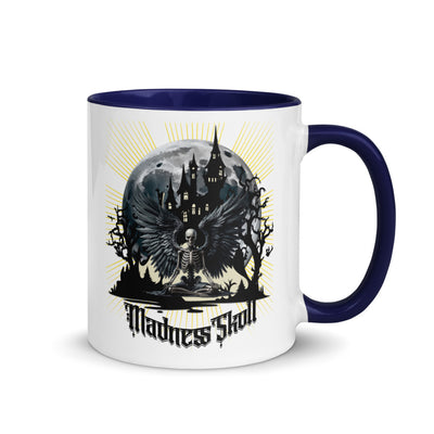 Mad White Ceramic Mug with Color Inside