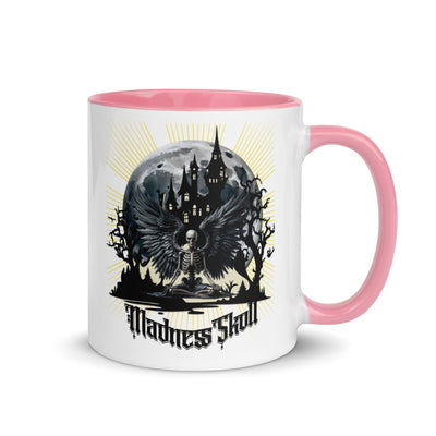 Mad White Ceramic Mug with Color Inside