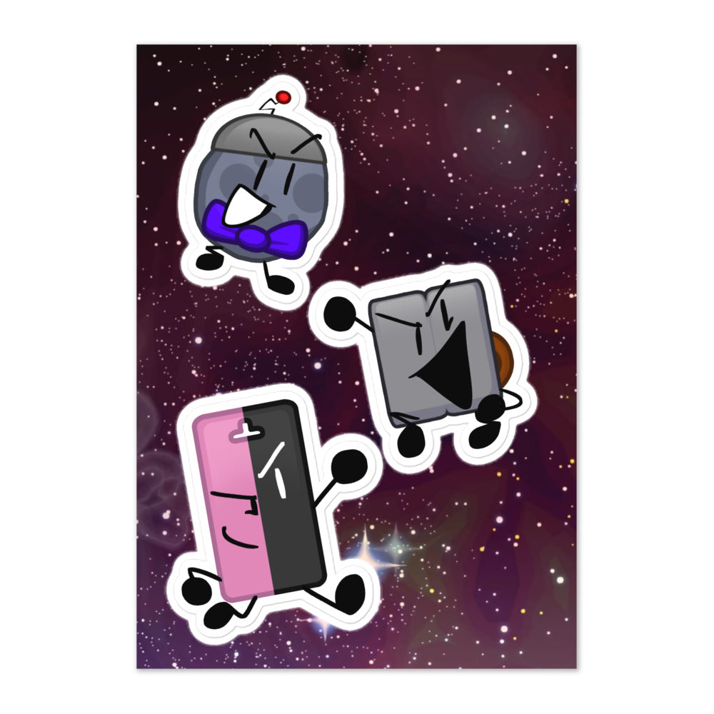 Manic Object Brawl - Intergalactic Sticker Sheet