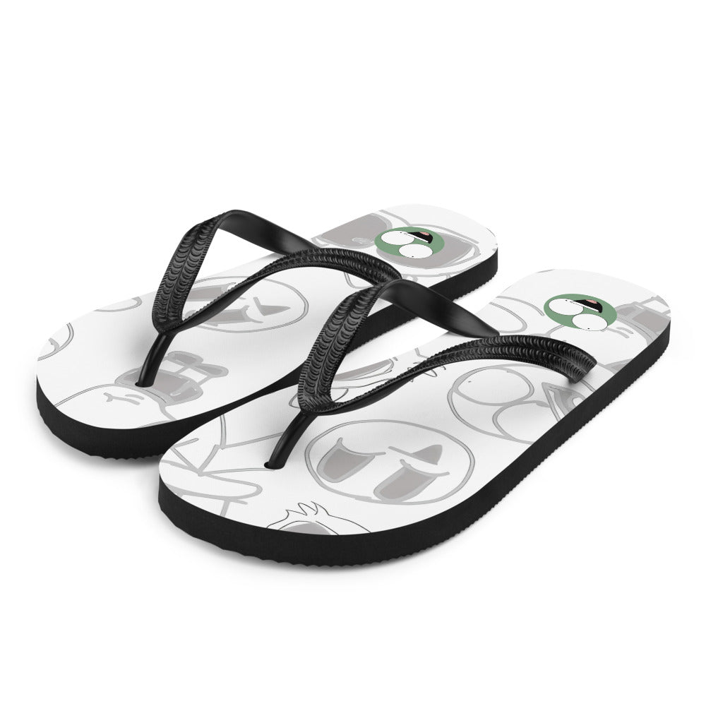 Mike® Unisex doodle Flip Flop's