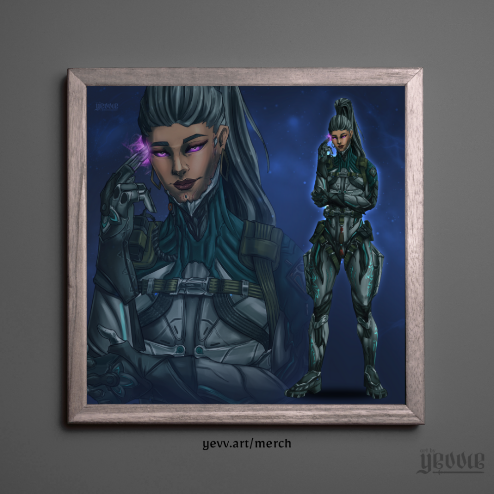 hex cards - eleanor | warframe FANART | matte print