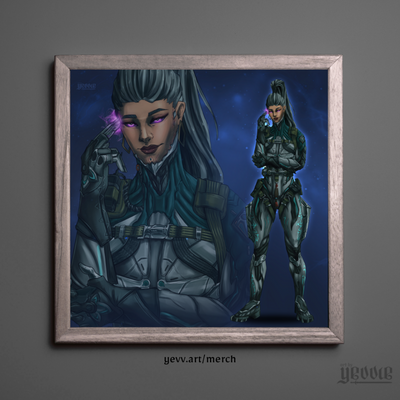 hex cards - eleanor | warframe FANART | matte print
