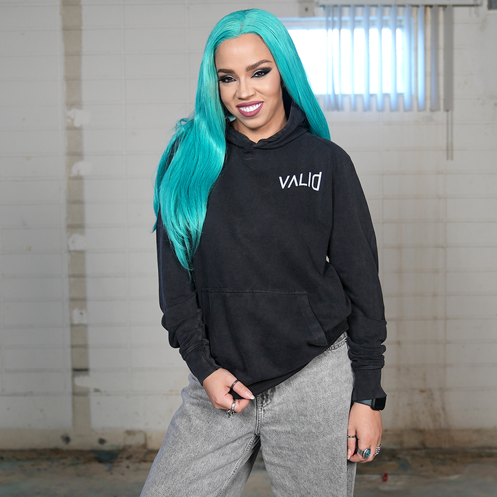 SWOOP - VALID HOODIE RIBCAGE - VINTAGE BLACK – Crowdmade SWOOP - VALID HOODIE RIBCAGE - VINTAGE BLACK – Crowdmade