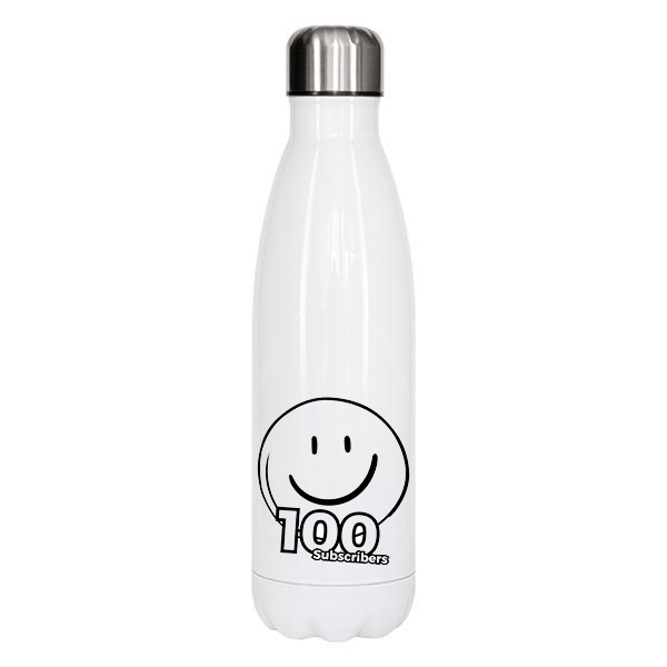 100 Subscribers Water Bottle