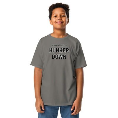 My Parents Like To Hunker Down Youth Shirt