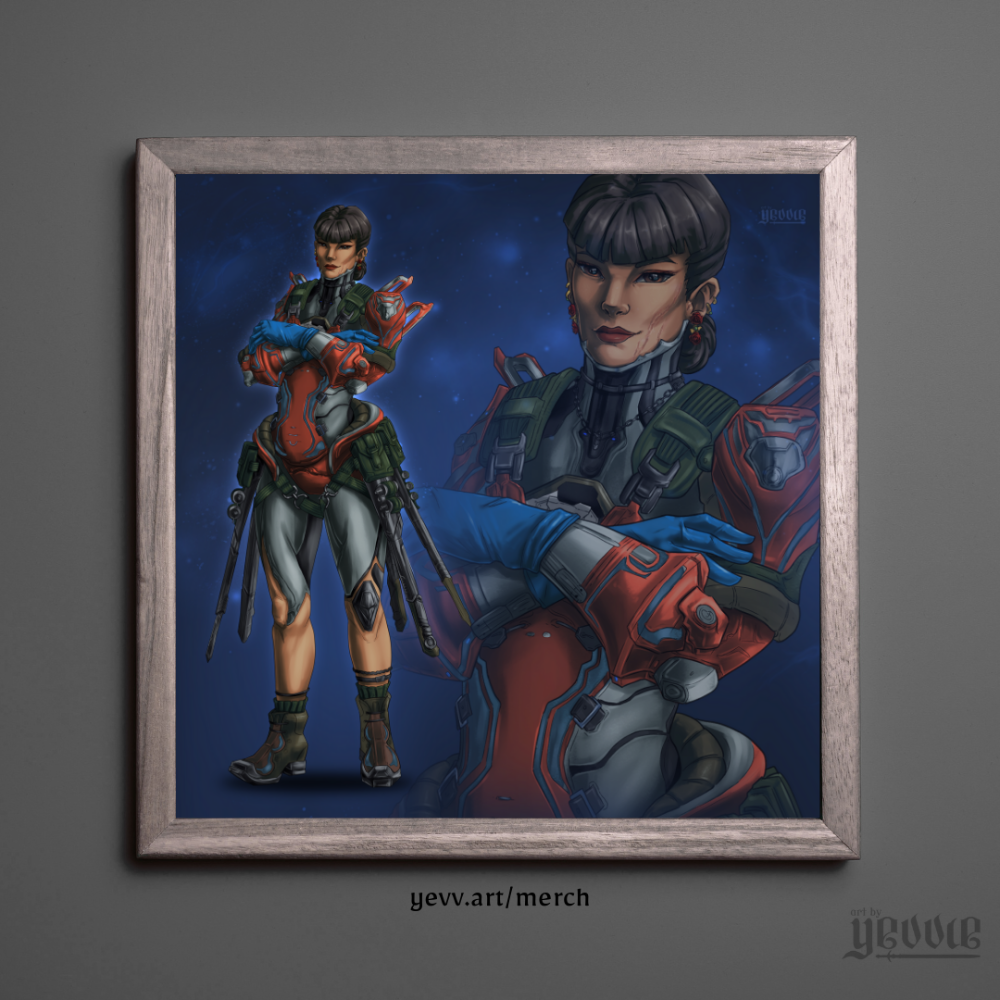 hex cards - lettie | warfame FANART | matte print