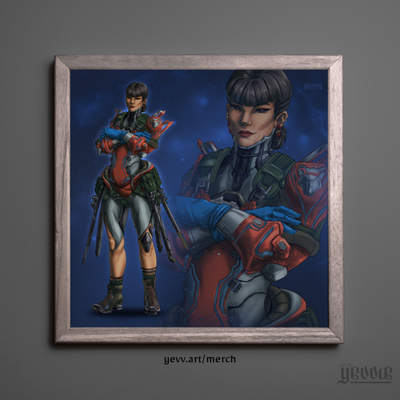 hex cards - lettie | warfame FANART | matte print