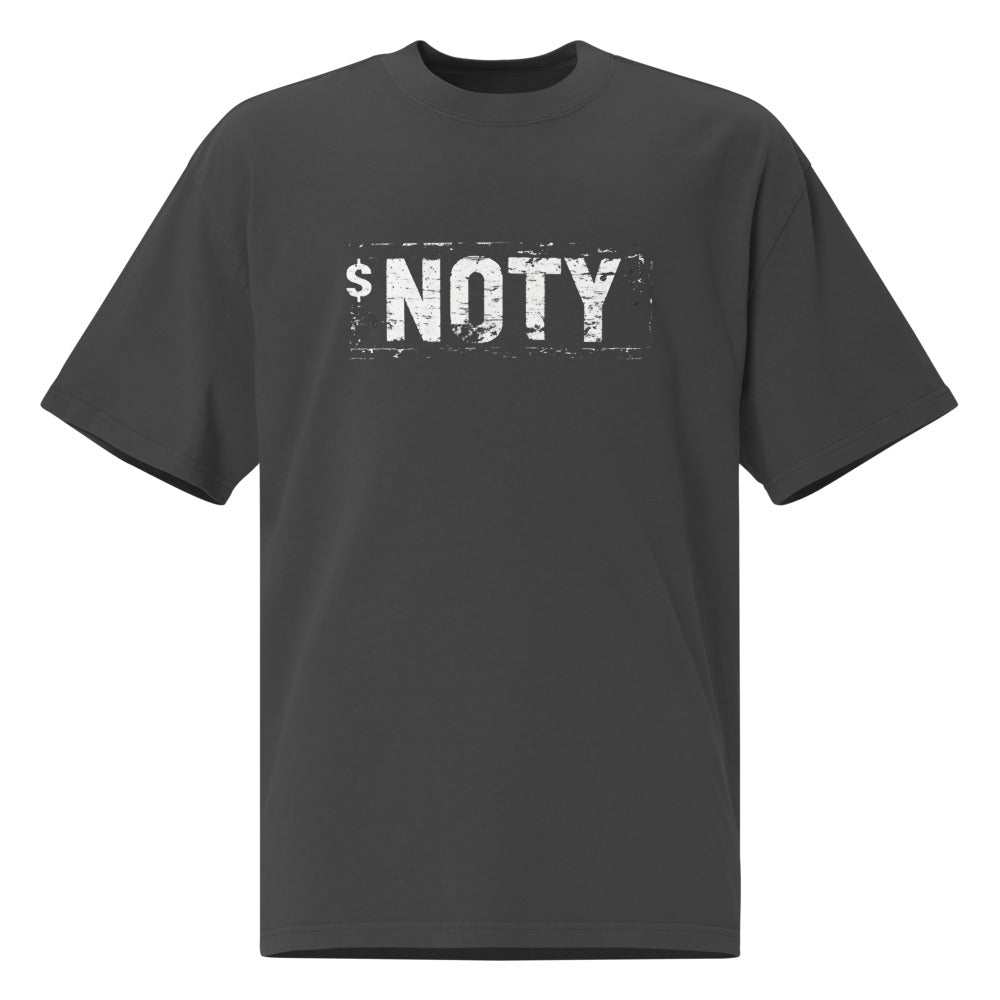 $NOTY Oversized Faded Black T-Shirt