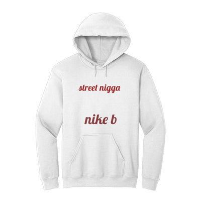 Nike b grey red hoodie