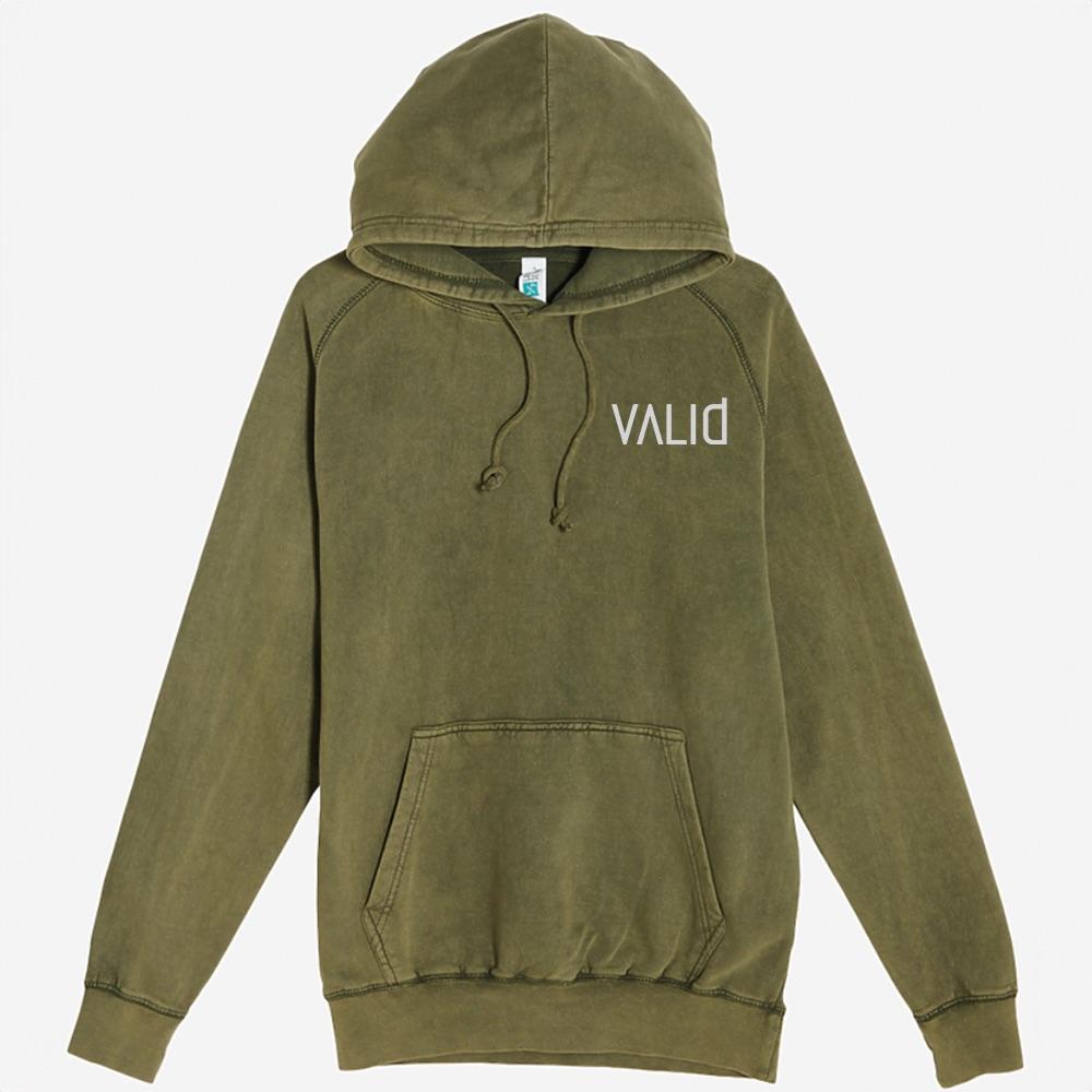 VALID HOODIE RIBCAGE - VINTAGE OLIVE