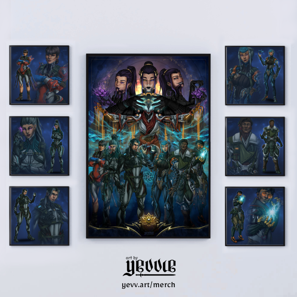 hex cards - eleanor | warframe FANART | matte print