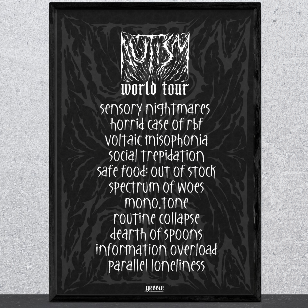 death metal AUTISM | matte poster