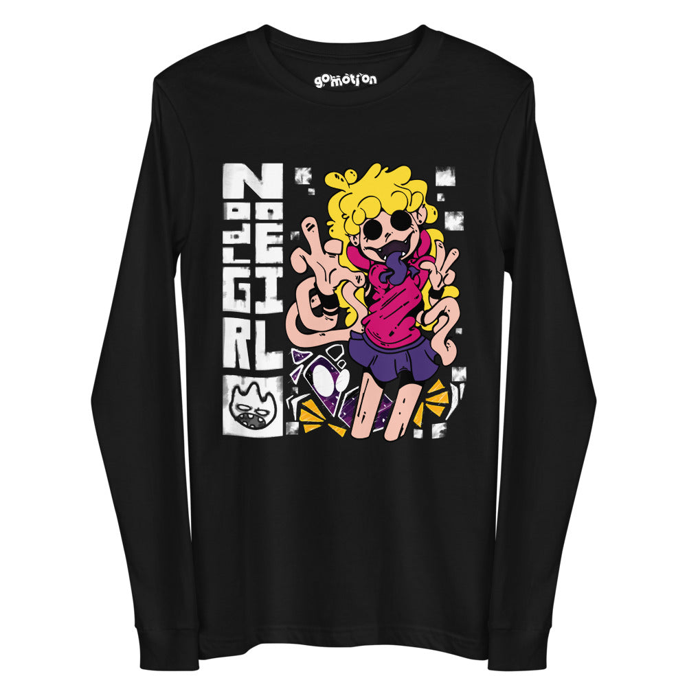 Noodle Girl Grunge Long Sleeve Shirt