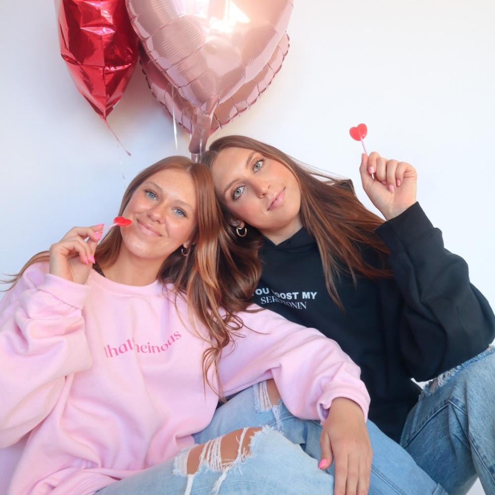 You Boost My Serotonin Black Hoodie