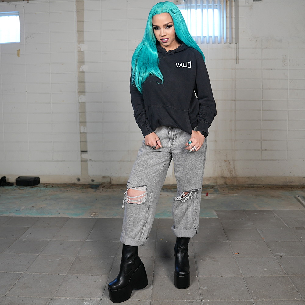 SWOOP - VALID HOODIE RIBCAGE - VINTAGE BLACK – Crowdmade