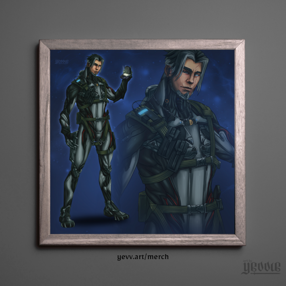 hex cards - arthur | warframe FANART | matte print