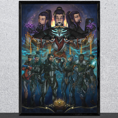 playing with fate | warframe FANART | matte print