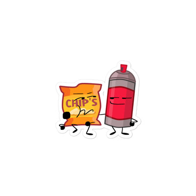 OBJECT LOGIC - CHIPS AND SPRAY CAN STICKER