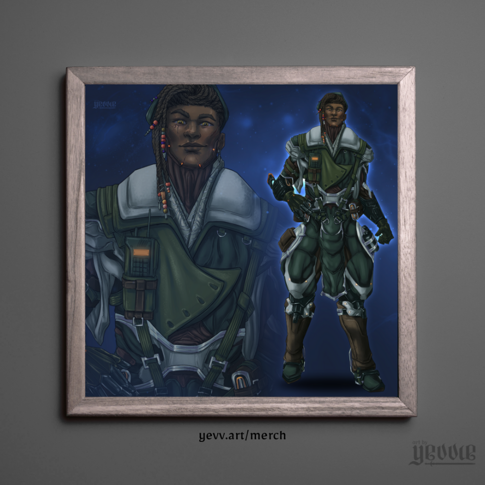 hex cards - quincy | warframe FANART | matte print