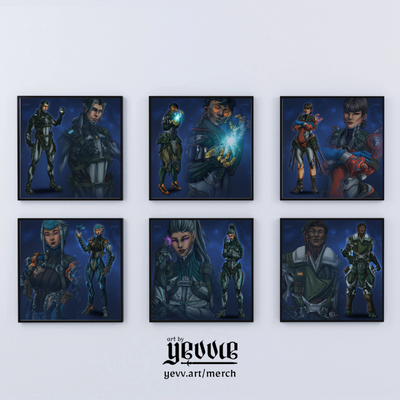 hex cards - eleanor | warframe FANART | matte print