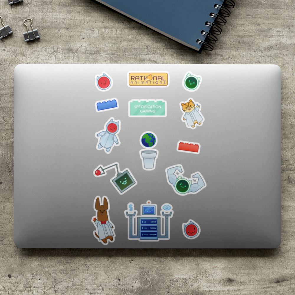 Animation Tools Sticker Rational Animations - Specification gaming - Sticker pack – Crowdmade