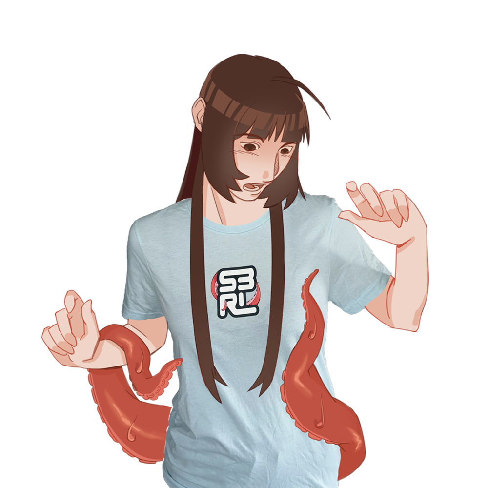 ヘンタイワークス　hentai works 刺繍デザイン ストリート カジュアル S3RL HENTAI GRAPHIC TEE – Crowdmade