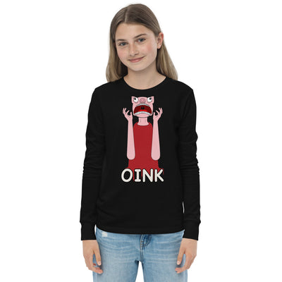 Youth Long Sleeve Tee - Pepper Oink