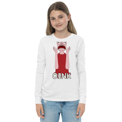 Youth Long Sleeve Tee - Pepper Oink