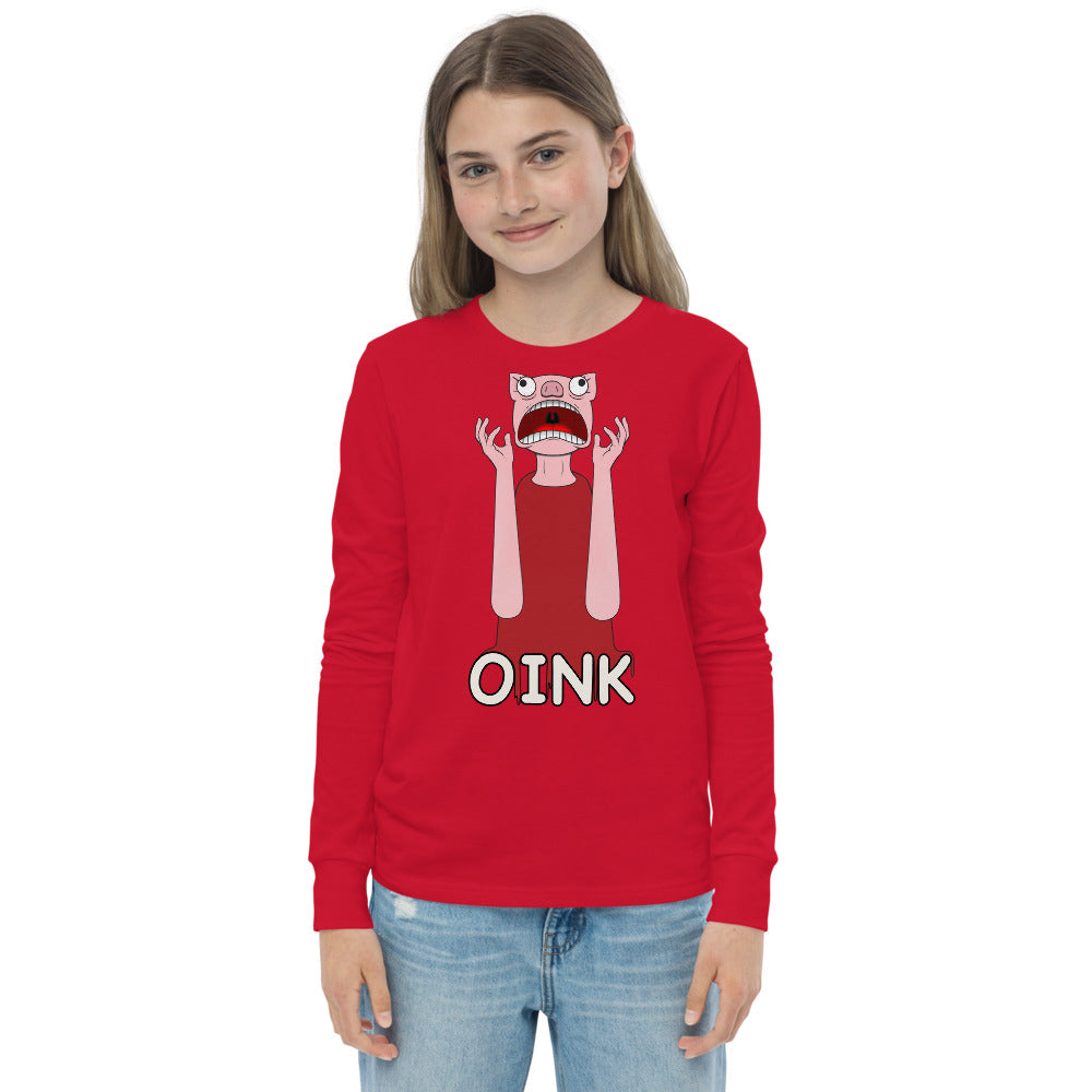 Youth Long Sleeve Tee - Pepper Oink