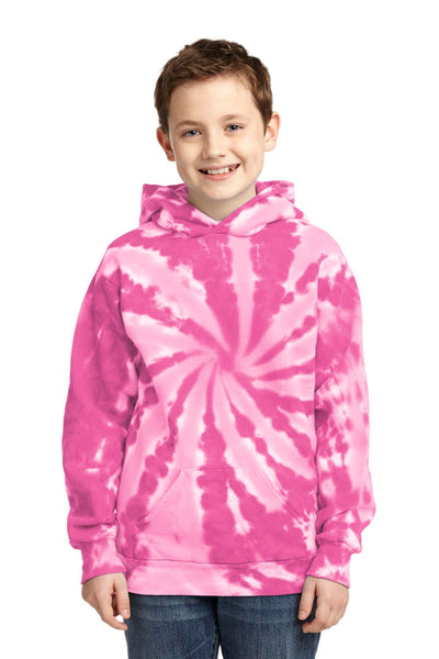 Port & Co Youth Tie-Dye Pullover Hooded Sweatshirt. PC146Y