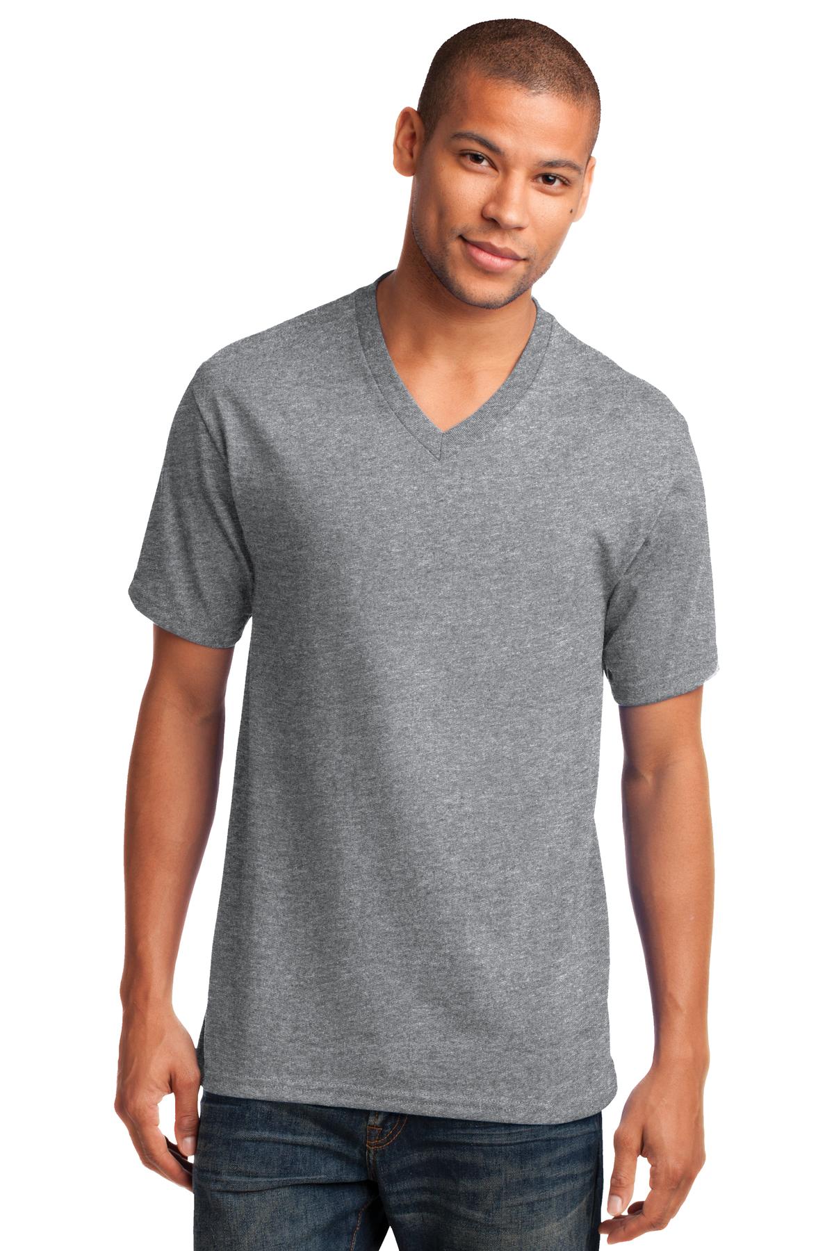 Port & Co Core Cotton V-Neck Tee. PC54V