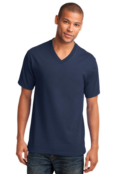 Port & Co Core Cotton V-Neck Tee. PC54V