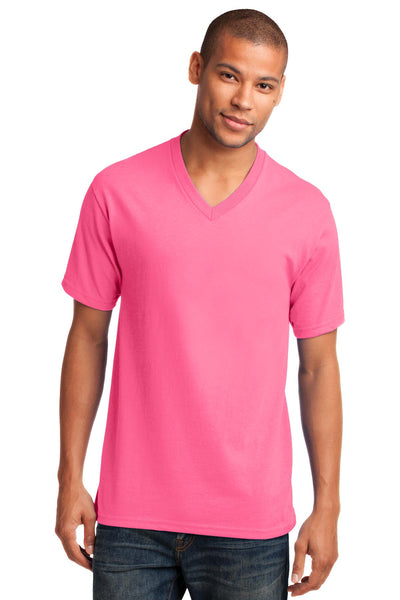 Port & Co Core Cotton V-Neck Tee. PC54V