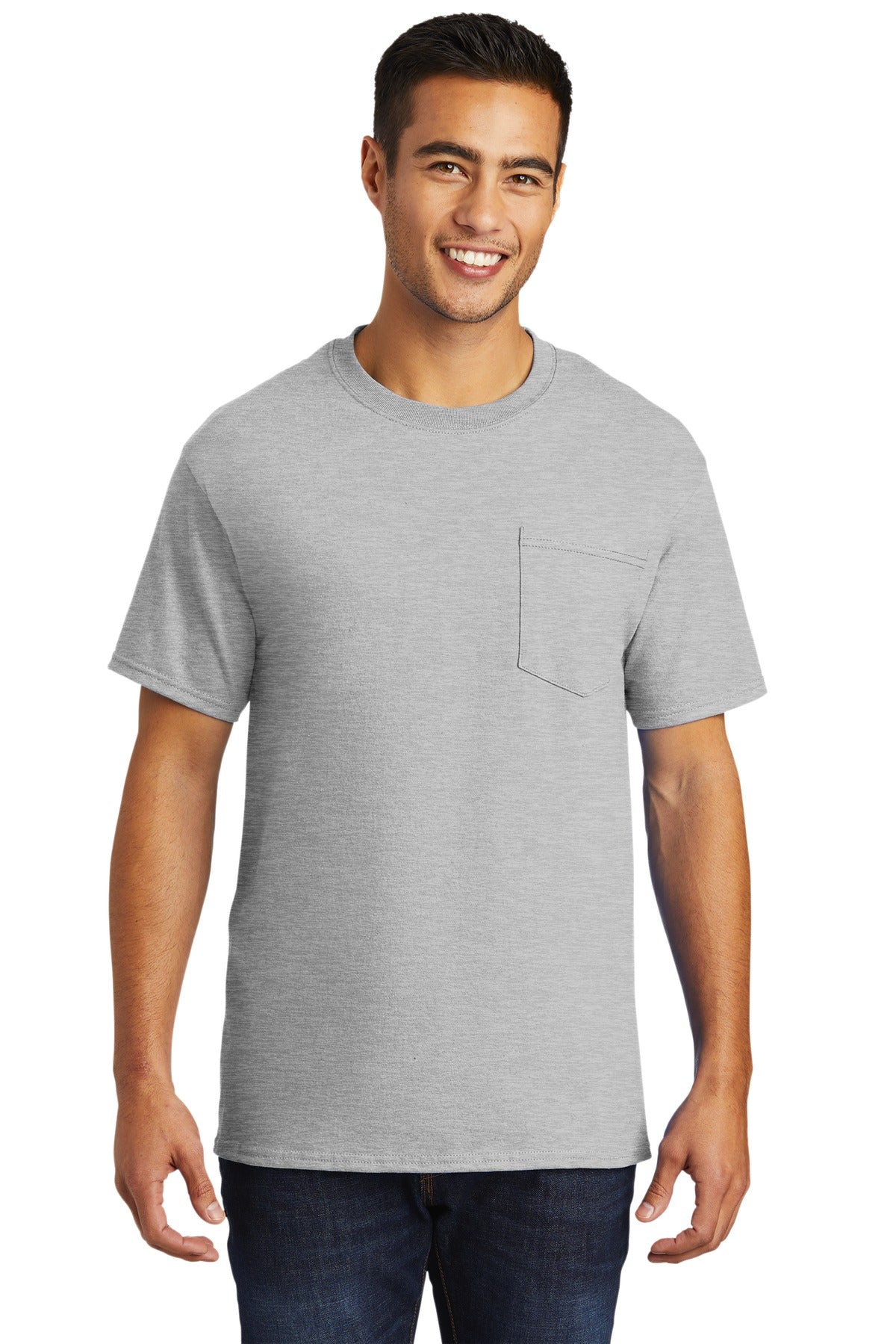 Port & Co Tall Essential Pocket Tee. PC61PT