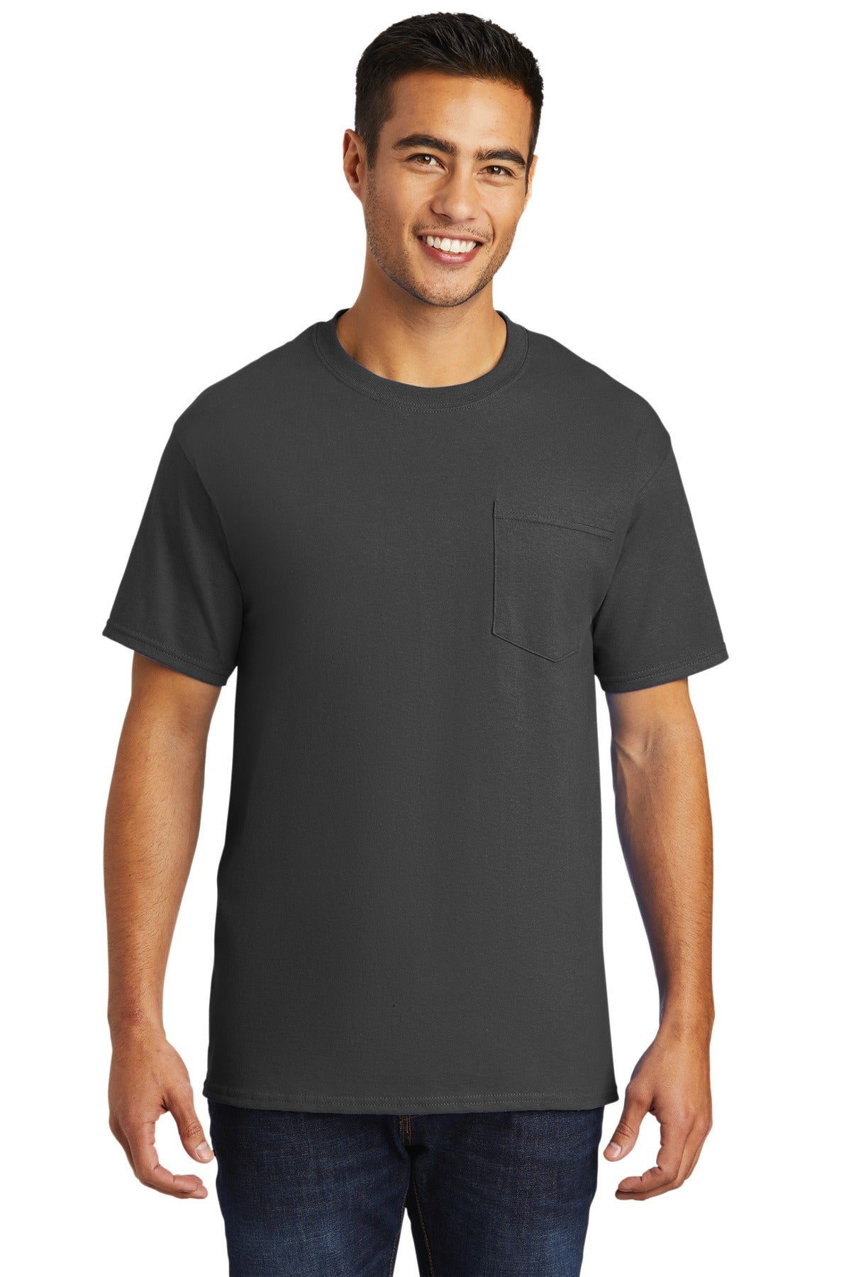 Port & Co Tall Essential Pocket Tee. PC61PT
