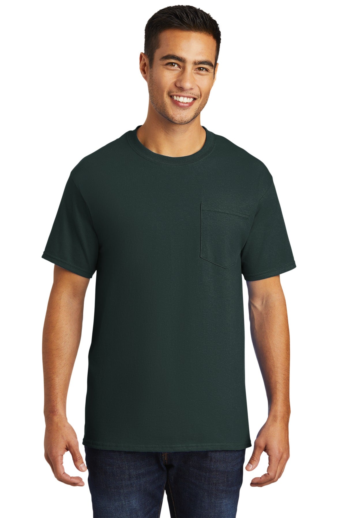Port & Co Tall Essential Pocket Tee. PC61PT
