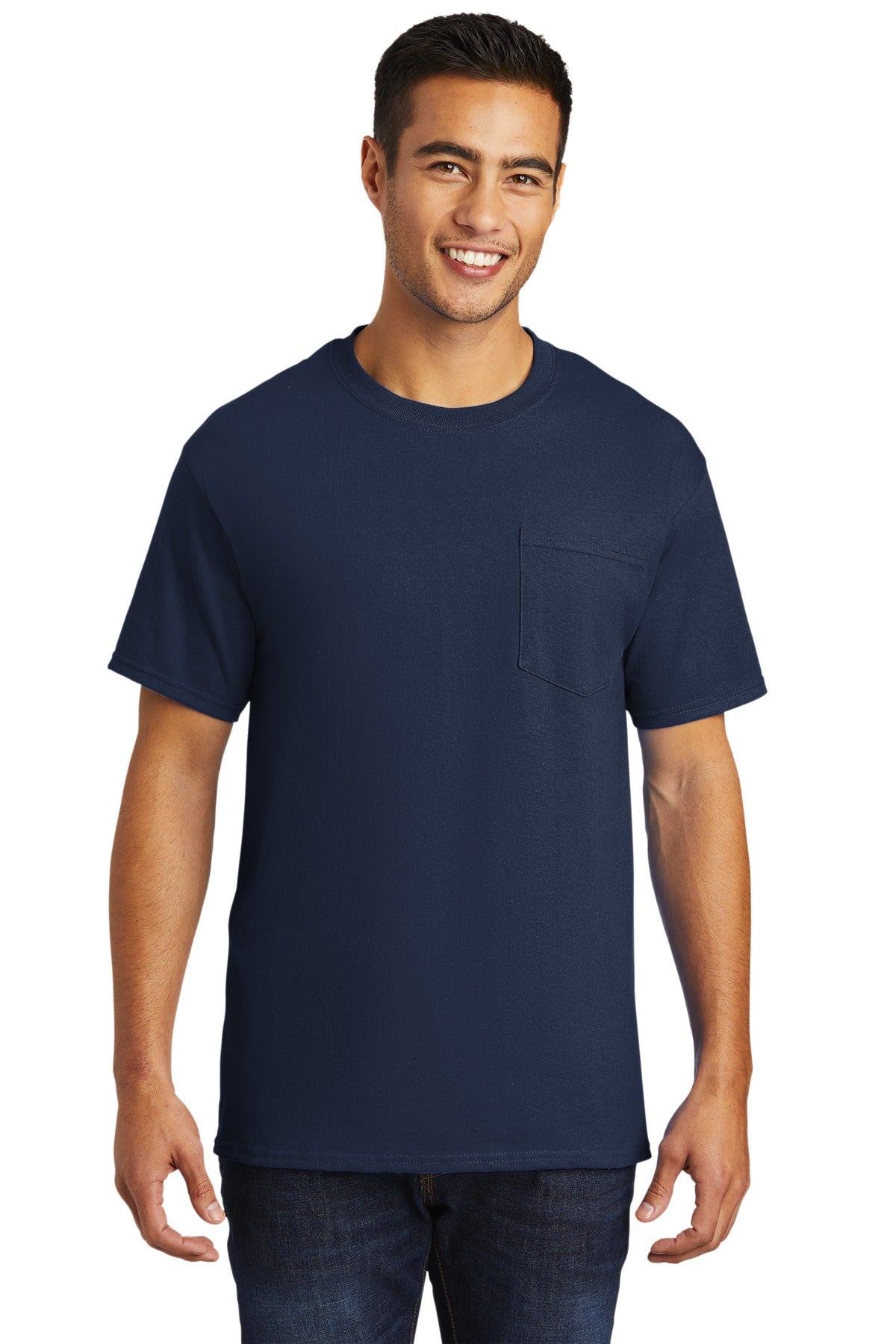Port & Co Tall Essential Pocket Tee. PC61PT