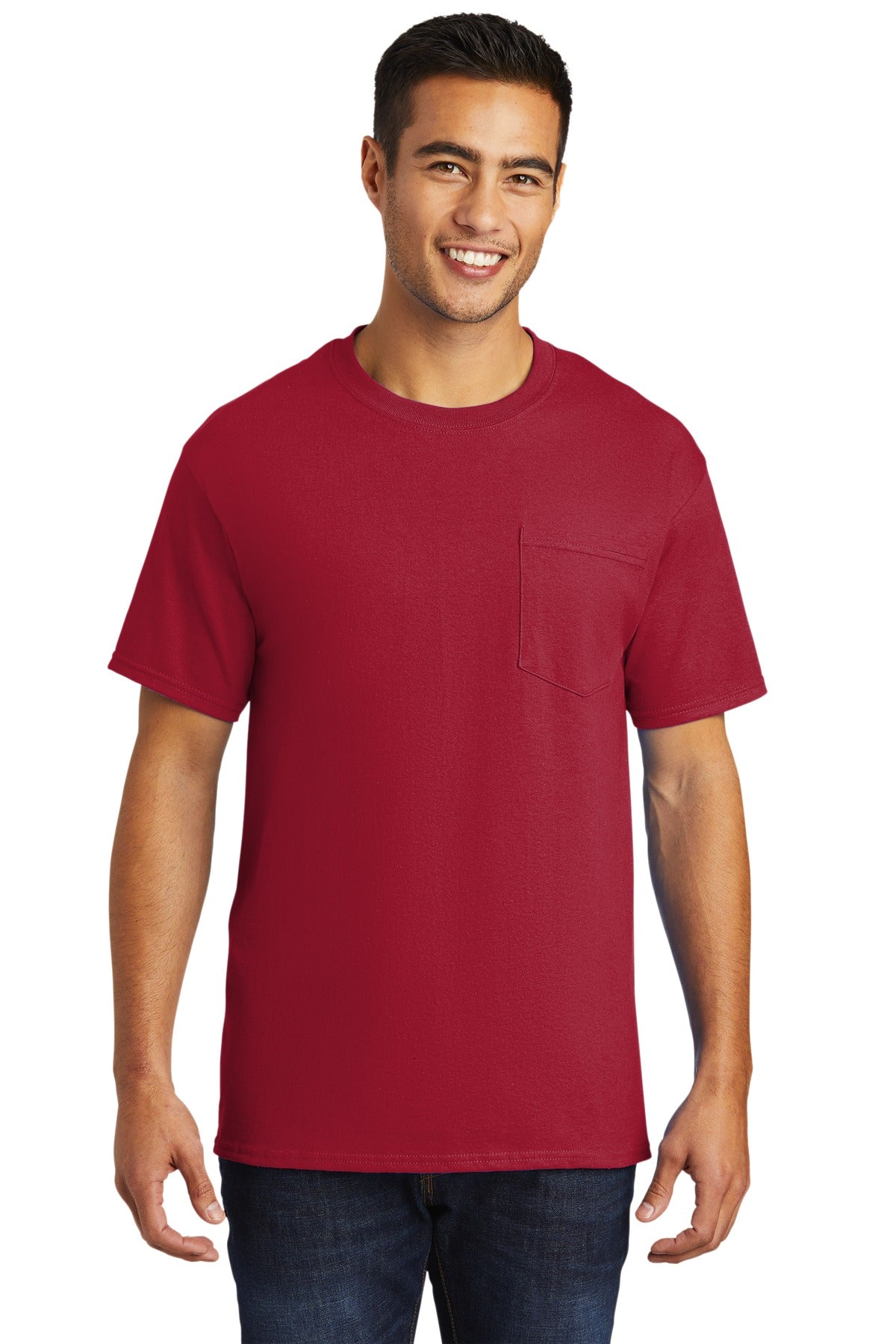 Port & Co Tall Essential Pocket Tee. PC61PT