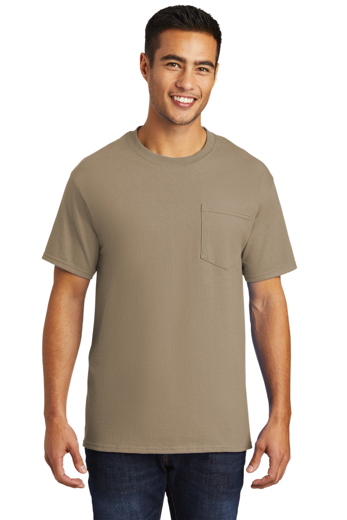 Port & Co Tall Essential Pocket Tee. PC61PT