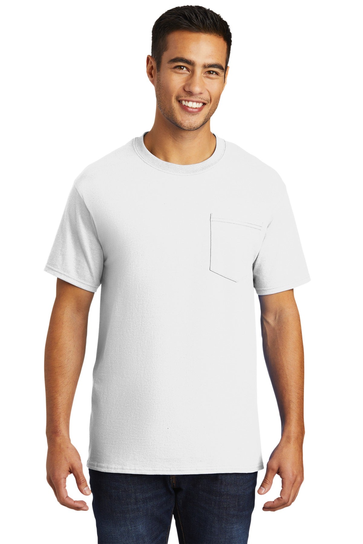 Port & Co Tall Essential Pocket Tee. PC61PT