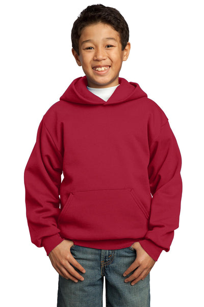 Port & Co Youth Core Fleece Pullover Hooded Sweatshirt.  PC90YH