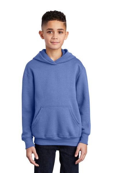Port & Co Youth Core Fleece Pullover Hooded Sweatshirt.  PC90YH