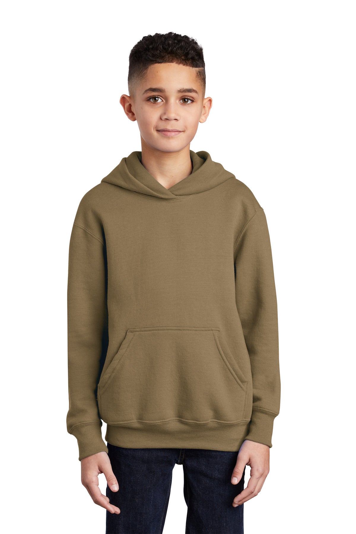 Port & Co Youth Core Fleece Pullover Hooded Sweatshirt.  PC90YH