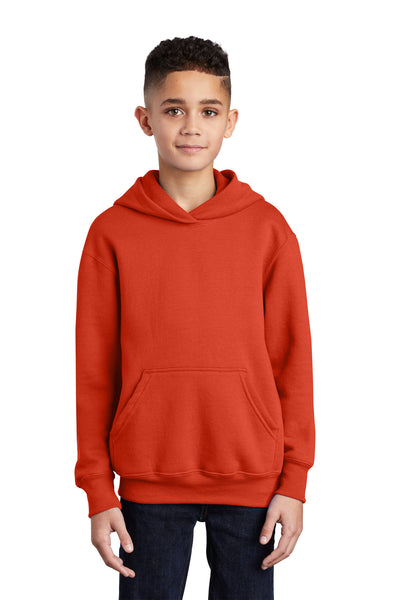Port & Co Youth Core Fleece Pullover Hooded Sweatshirt.  PC90YH