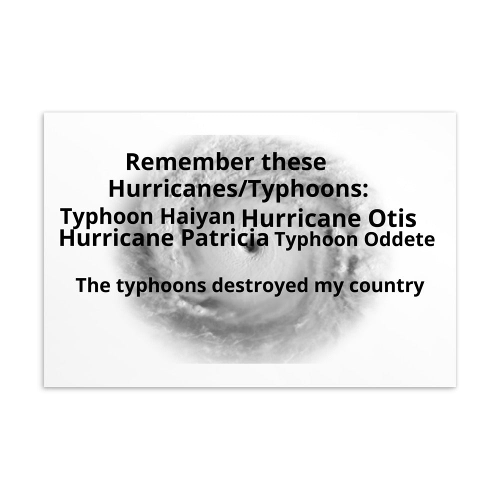 PH Typhoons and US Hurricanes Card!