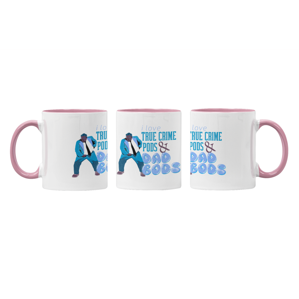 TRUE CRIME PODS & DAD BODS COFFEE MUG